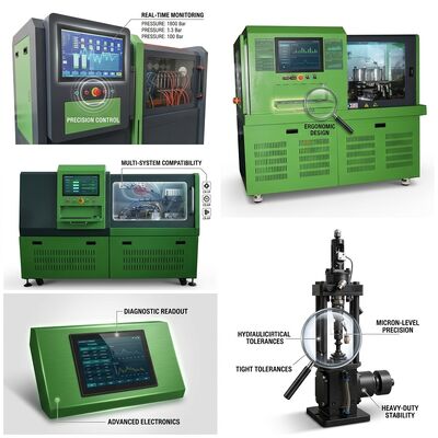 CRP-IoT Smart Connected Common Rail Pump Test Bench dengan Motor 11Kw Tekanan 2500 Bar dan Wi-Fi Remote Monitoring