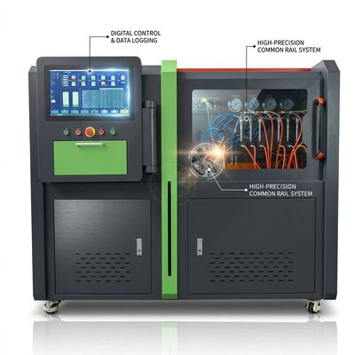 Meja Uji Pompa Common Rail Aliran Tinggi CRP-HD dengan Penggerak Roda Gigi 18,5Kw Tekanan 2500 Bar dan Laju Umpan Bahan Bakar 60L/H