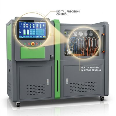 Meja Uji Pompa Common Rail Aliran Tinggi CRP-HD dengan Penggerak Roda Gigi 18,5Kw Tekanan 2500 Bar dan Laju Umpan Bahan Bakar 60L/H