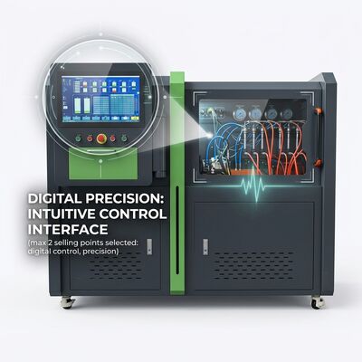 CRP-Duo Plus Dual Station Common Rail Pump Test Bench dengan 2500 Bar Pressure 11Kw Motor dan Printer Laporan Otomatis