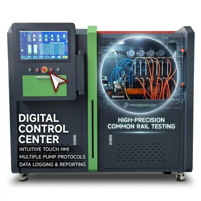 CRP-Duo Plus Dual Station Common Rail Pump Test Bench dengan 2500 Bar Pressure 11Kw Motor dan Printer Laporan Otomatis