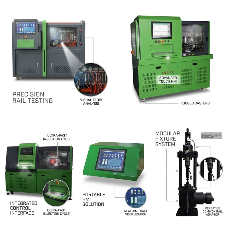 CRP-IoT Smart Connected Common Rail Pump Test Bench dengan Motor 11Kw Tekanan 2500 Bar dan Wi-Fi Remote Monitoring