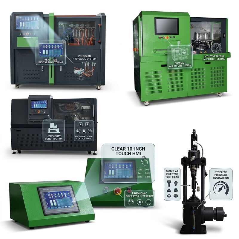 CRP-Multi 4-in-1 Universal Diesel Pump Test Bench dengan VFD 15Kw dan rentang tekanan 2500 bar